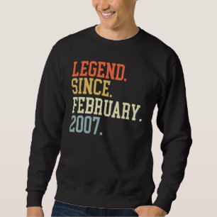 Sudadera Leyenda Desde Febrero De 2007 Para Hombres Febrero