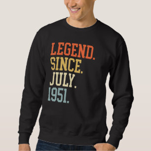 Sudadera Leyenda Desde Julio De 1951 Para Hombres Mujeres J