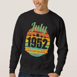 Sudadera Leyenda desde julio de 1952 70 años 70 años 70 cum