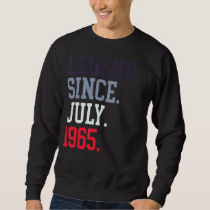 Sudadera Leyenda Desde Julio De 1965 Para Mujeres Julio De