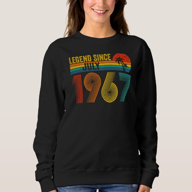 Sudadera Leyenda desde julio de 1967 55º cumpleaños 55 años (Anverso)