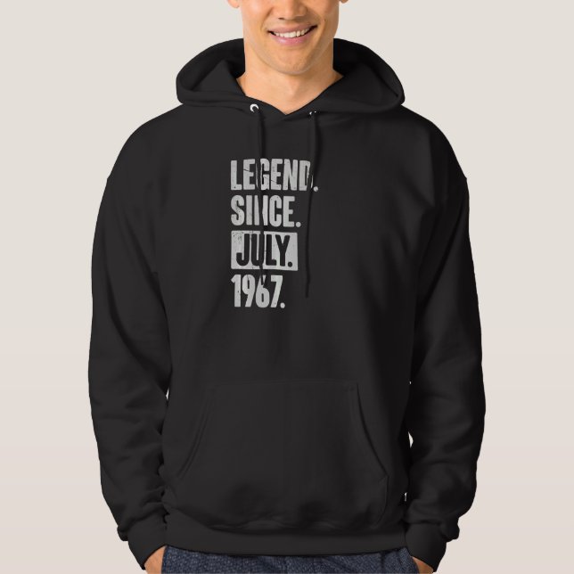 Sudadera Leyenda desde julio de 1967 55 años (Anverso)