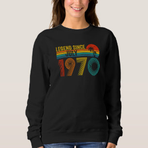 Sudadera Leyenda desde julio de 1970 52º cumpleaños 52 años