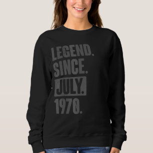 Sudadera Leyenda desde julio de 1970 52 años