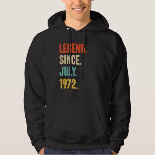Sudadera Leyenda desde julio de 1972 Regalo de 50 años 50 c