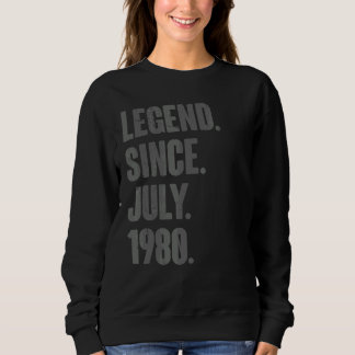 Sudadera Leyenda desde julio de 1980 42 años