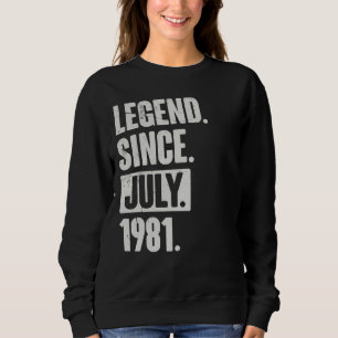 Sudadera Leyenda desde julio de 1981 41 años