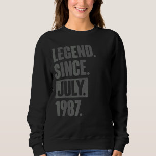 Sudadera Leyenda desde julio de 1987 35 años