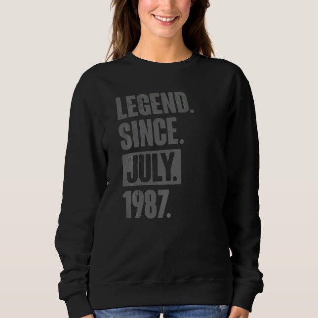 Sudadera Leyenda desde julio de 1987 35 años (Anverso)