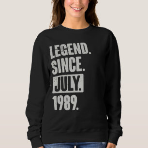 Sudadera Leyenda desde julio de 1989 33 años