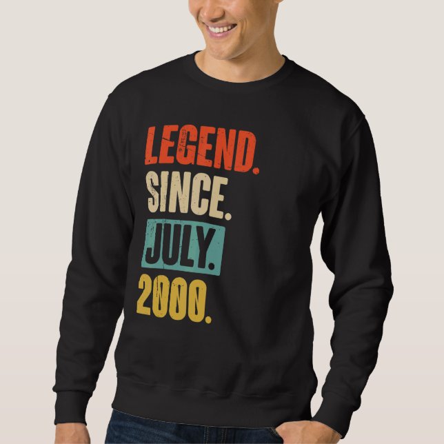Sudadera Leyenda desde julio de 2000 22 años (Anverso)