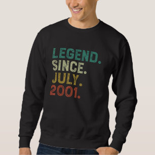Sudadera Leyenda desde julio de 2001 21º cumpleaños 21 años