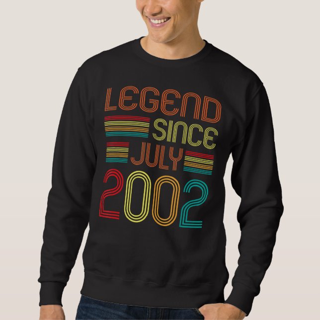 Sudadera Leyenda desde julio de 2002 20 años (Anverso)