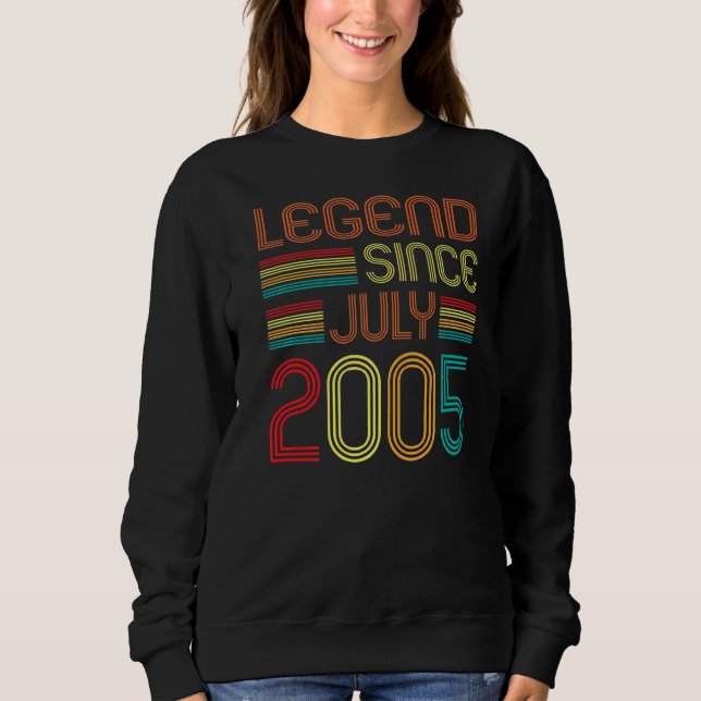 Sudadera Leyenda desde julio de 2005 17 años (Anverso)