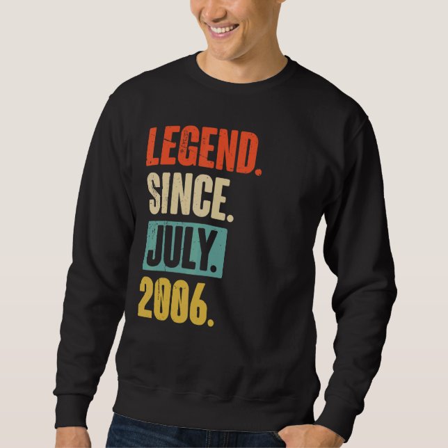 Sudadera Leyenda desde julio de 2006 16 años (Anverso)