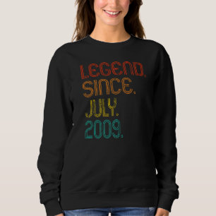 Sudadera Leyenda desde julio de 2009 13º cumpleaños 13 años