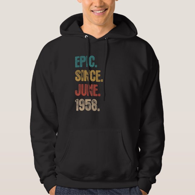 Sudadera Leyenda desde junio de 1958 64 años (Anverso)