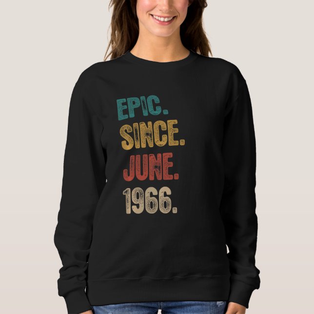 Sudadera Leyenda desde junio de 1966 56 años (Anverso)
