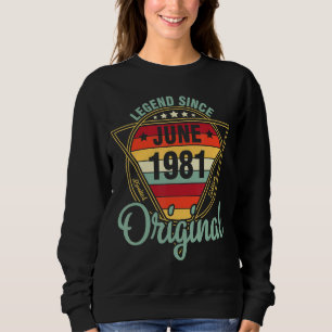 Sudadera Leyenda desde junio de 1981 Original 41 Años
