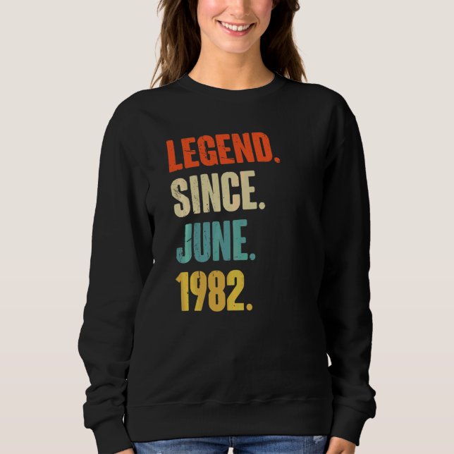 Sudadera Leyenda desde junio de 1982 40 años (Anverso)
