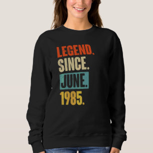 Sudadera Leyenda desde junio de 1985 37 años