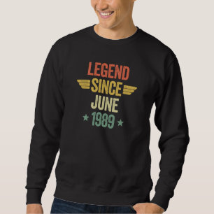 Sudadera Leyenda desde junio de 1989