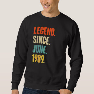 Sudadera Leyenda desde junio de 1989 33 años