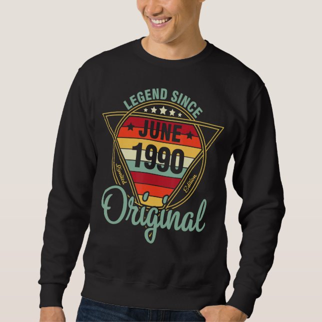Sudadera Leyenda desde junio de 1990 Original 32 Años (Anverso)
