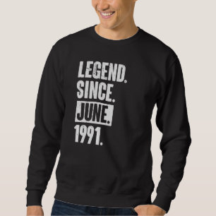 Sudadera Leyenda desde junio de 1991 31 años