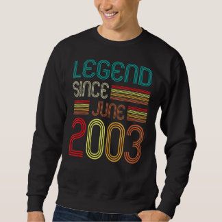 Sudadera Leyenda desde junio de 2003 19º cumpleaños 19 años