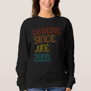 Sudadera Leyenda desde junio de 2009 13º cumpleaños 13 años