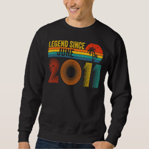 Sudadera Leyenda desde junio de 2011 11º cumpleaños 11 años