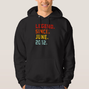 Sudadera Leyenda desde junio de 2012 10 años Vintage 10 año