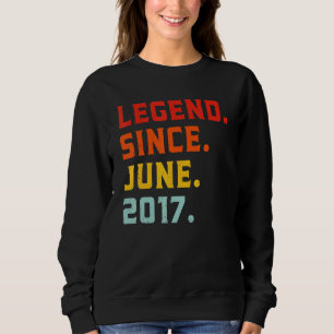 Sudadera Leyenda desde junio de 2017 5ª cosecha de cumpleañ