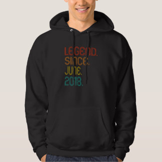 Sudadera Leyenda desde junio de 2018 4to cumpleaños 4 años 