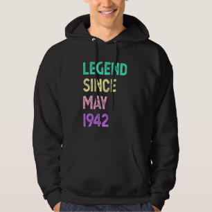 Sudadera Leyenda Desde Mayo 1942 Cumpleaños 83 Hombres Muje