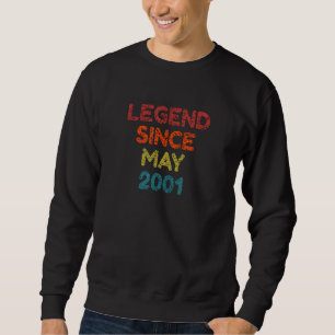 Sudadera Leyenda desde Mayo 2001 Cumpleaños Retro