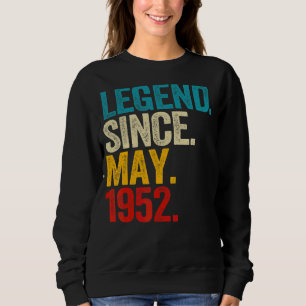 Sudadera Leyenda desde mayo de 1952 a los 70 años
