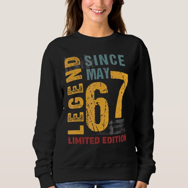 Sudadera Leyenda Desde Mayo De 1967 Por 55 Años (Anverso)
