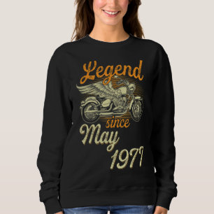 Sudadera Leyenda desde mayo de 1977, edad de 45 años, motoc