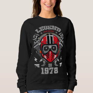 Sudadera Leyenda desde mayo de 1978, edad 44º cumpleaños vi