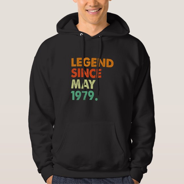 Sudadera Leyenda desde mayo de 1979 Nacimiento (Anverso)