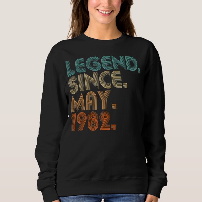 Sudadera Leyenda desde mayo de 1982 40 años (Anverso)