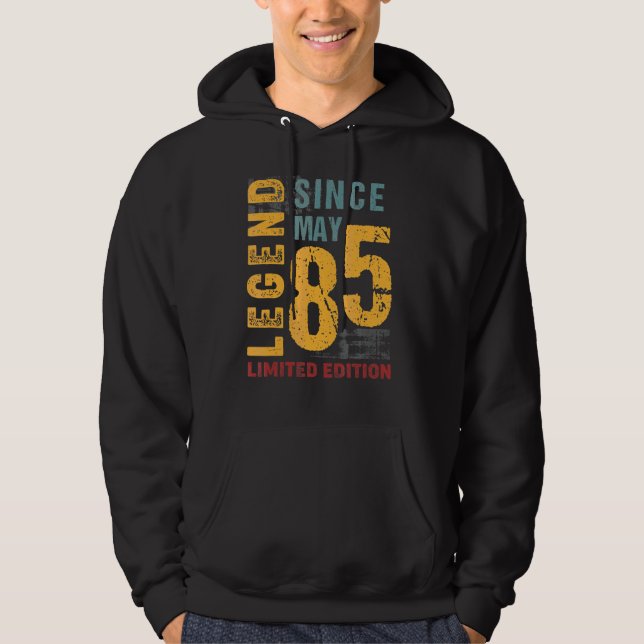 Sudadera Leyenda Desde Mayo De 1985 Por 37 Años (Anverso)