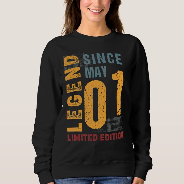 Sudadera Leyenda desde mayo de 2001 a los 21 años (Anverso)