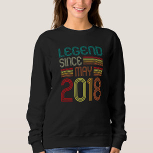 Sudadera Leyenda desde mayo de 2018 4º cumpleaños 4 años Vi