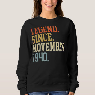 Sudadera Leyenda Desde Noviembre De 1940 Para Mujeres Novie