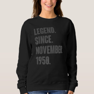 Sudadera Leyenda desde noviembre de 1950 72 años