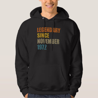 Sudadera Leyenda desde noviembre de 1972 50 años 50 años 50