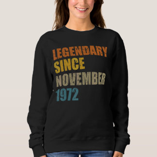 Sudadera Leyenda desde noviembre de 1972 50 años 50 años 50